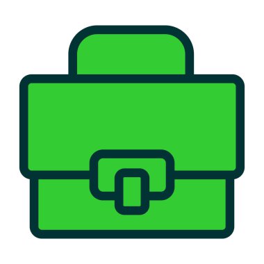 Şeffaf bir arkaplanda evrak çantası vektör çizimi. Birinci kalite semboller. grafik tasarımı için vektör simgesi.