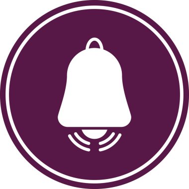 Zil. Web simgesi basit illüstrasyon