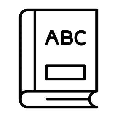 kitap simgesi vektör illüstrasyonu