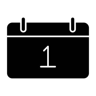 takvim vektörü düz simgesi