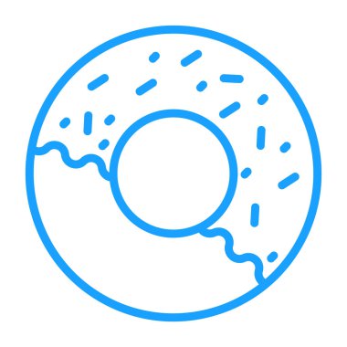 donut. Web simgesi basit tasarım