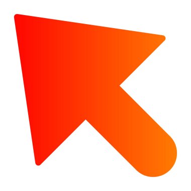 Düz biçimli ok yönü simgesi