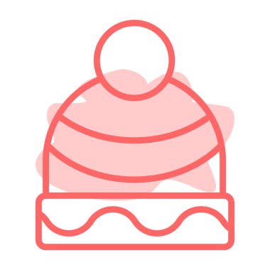 Bir şapka simgesinin vektör illüstrasyonu