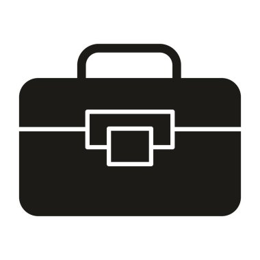 evrak çantası vektör düz simgesi