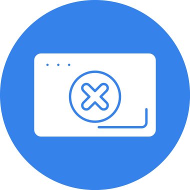 Hata. Web simgesi basit illüstrasyon