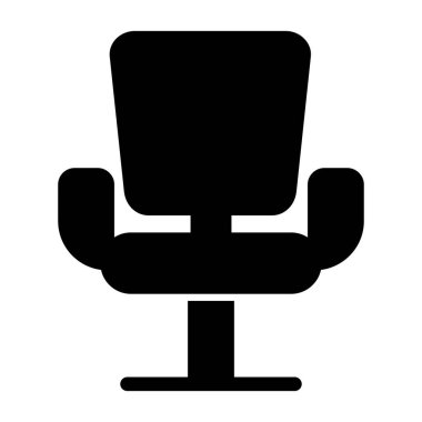 Sandalye. Web simgesi basit illüstrasyon