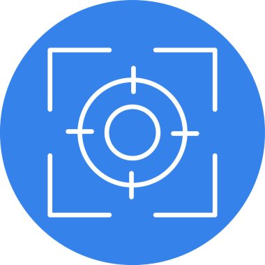 hedef simgesi. Web illüstrasyonu