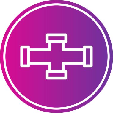 Halterli fitness simgesinin vektör çizimi