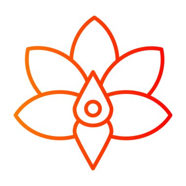 çiçek simgesi vektör illüstrasyonu