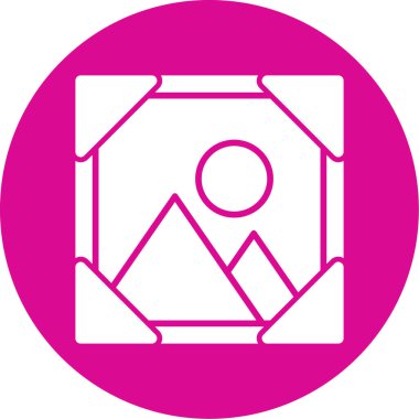 Pembe ve mor renkli bir adamın vektör çizimi