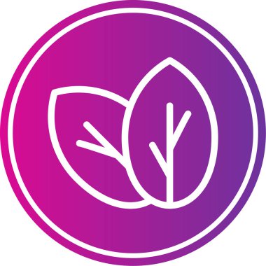 Bitki simgesinin vektör illüstrasyonu