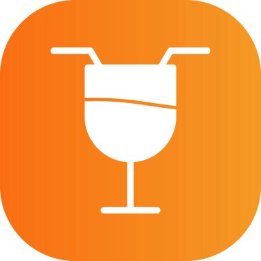 içecek suyu ikonu ana hatlarıyla