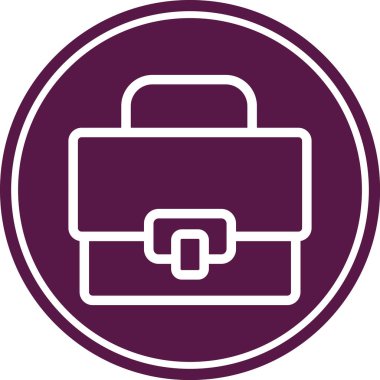 evrak çantası simgesi, vektör illüstrasyonu