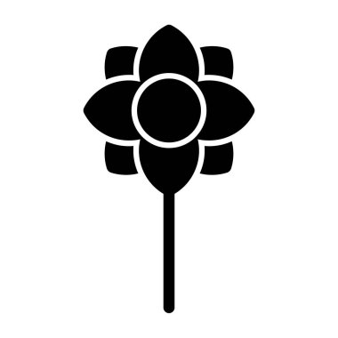 çiçek simgesi, vektör illüstrasyon tasarımı