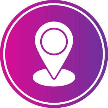 konum simgesi, vektör illüstrasyonu basit tasarım