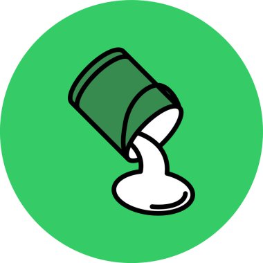 Yeşil bir kutunun izole edilmiş tek bir simgesinin vektör çizimi