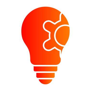 Yaratıcı sembollü vektör ampulü