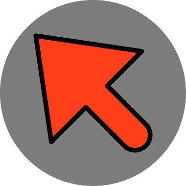 ok yönü simgesi doldurulmuş - taslak biçimi