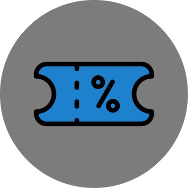 İndirim. Web simgesi basit illüstrasyon