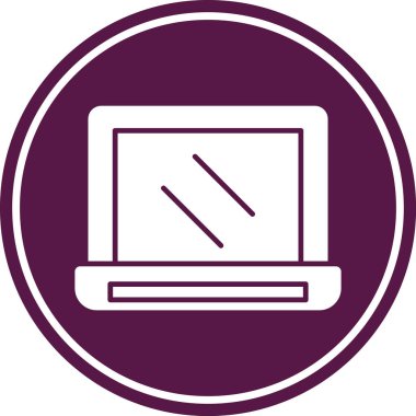 dizüstü bilgisayar simgesi, vektör illüstrasyonu