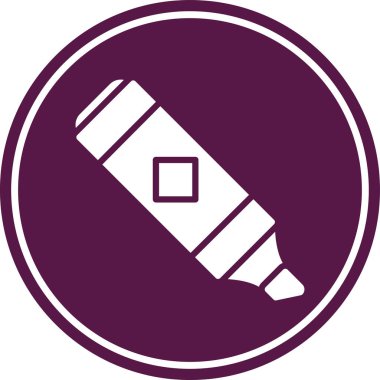 Bir kalem simgesinin vektör illüstrasyonu