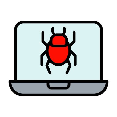 hata vektörü düz renk simgesi