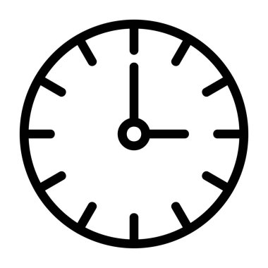 Kolayca düzenleyebilen veya düzenleyebilen Saat Vektörü simgesi