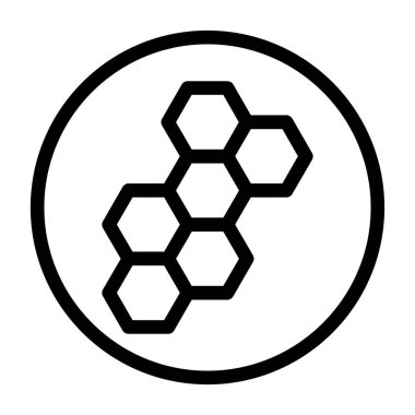 bal peteği ikonu vektör illüstrasyonu