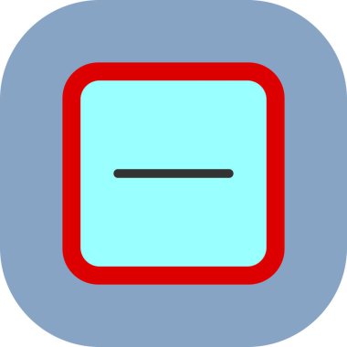 Mavi düğmenin modern bir simgesinin vektör çizimi