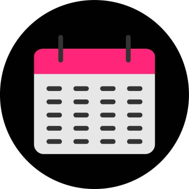 Takvim. Web simgesi basit illüstrasyon