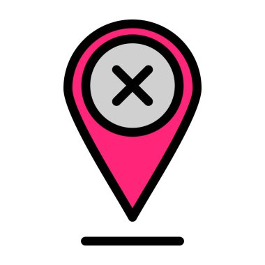 konum pin simgesi vektör illüstrasyonu