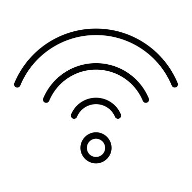 wifi vektör ince çizgi simgesi
