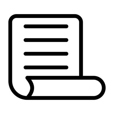 gazete vektörü ince çizgi simgesi