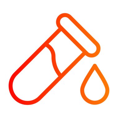 Su damlası ikonu. ince çizgi biçimi