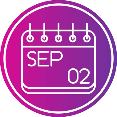 Takvim simgesinin vektör illüstrasyonu