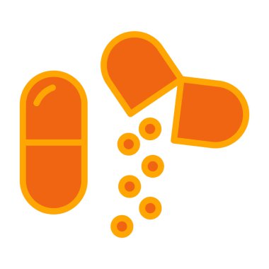 İlaç ikonu. vektör illüstrasyonu.