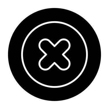 vektör çapraz simgesi illüstrasyonu