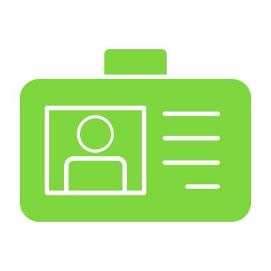 Kimlik kartı simgesi. özet çizimi