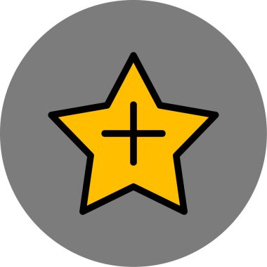 yıldız simgesi vektör illüstrasyonu