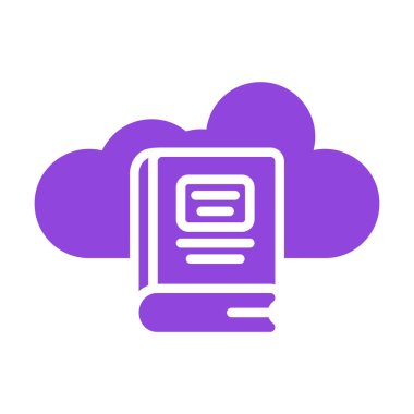 Bulut hesaplama simgesi. Web tasarımı için basit bulut vektör sembolü çizimi