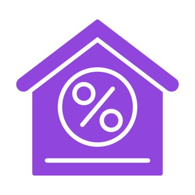 % 1 indirimli iskonto simgesi tam taslak biçiminde