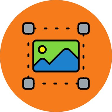 Harita. Web simgesi basit illüstrasyon