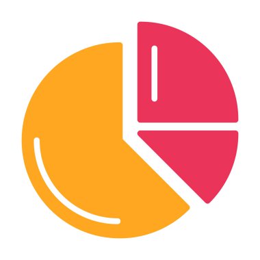 pasta grafiği vektör simgesi