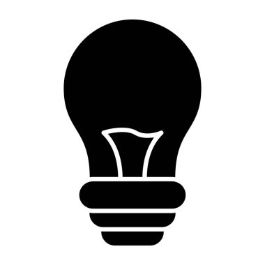 ampul simgesi vektör illüstrasyonu