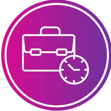 Saat simgesinin vektör illüstrasyonu