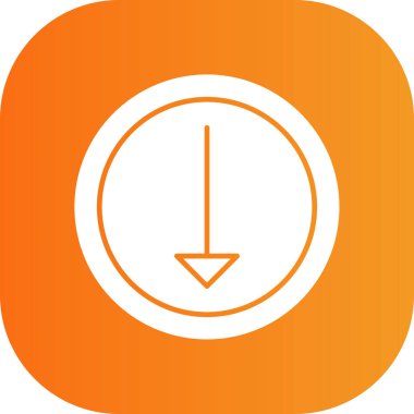 Bir saatin vektör illüstrasyonu