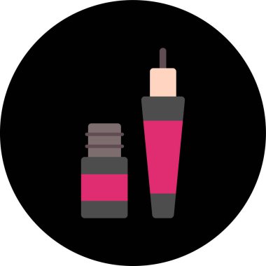 Kozmetik. Web simgesi basit illüstrasyon