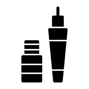 Krema ikonu. vektör illüstrasyonu.