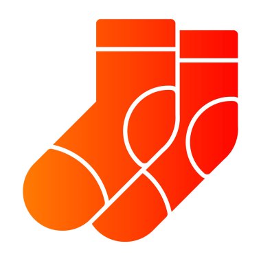 Çorap simgesinin vektör illüstrasyonu