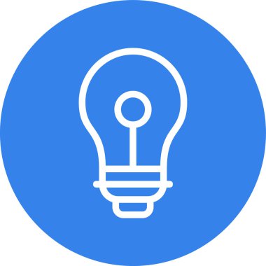 ampul simgesi, vektör illüstrasyonu